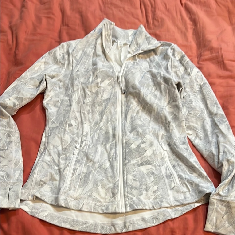 Women's White Patterned Jacket